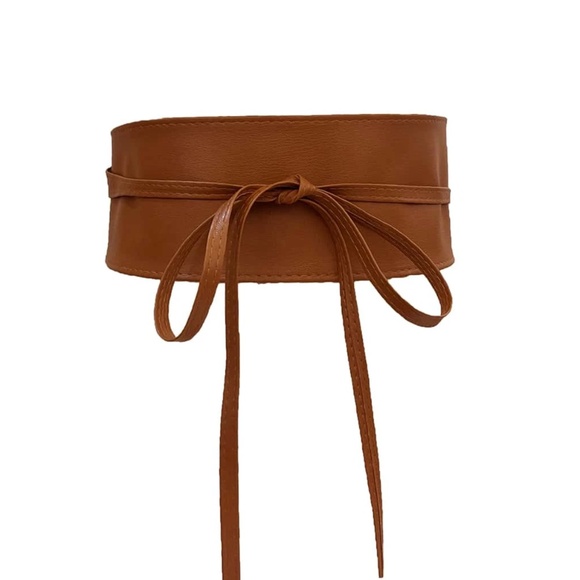 Luxe Vegan Leather Wrap Belt - Picture 3 of 6